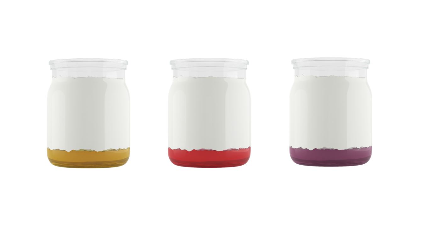 PET cups for yoghurts and dairy desserts